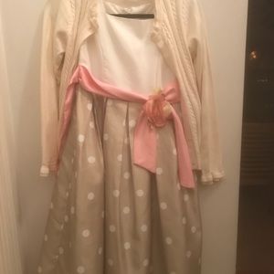 Girls 14 dress with sweater